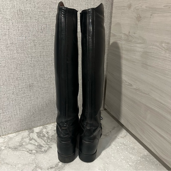Women's Black Riding Boots - Picture 10 of 13